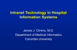 Intranet Technology in Hospital Information Systems