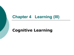 Chapter 5 Learning (III)