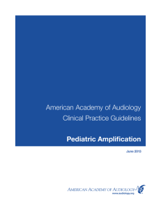 American Academy of Audiology Clinical Practice