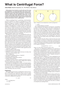 What is Centrifugal Force? - Sound and Vibration Magazine