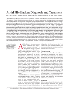Atrial Fibrillation: Diagnosis and Treatment