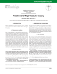 Anesthesia for Major Vascular Surgery