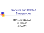 Diabetic Emergencies