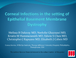 880: Corneal Infections in Eyes with Epithelial Basement Membrane
