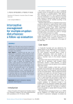 Interceptive management for multiple eruption disturbances: a follow