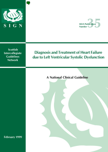 SIGN publication no. 35 - Diagnosis and Treatment of Heart Failure