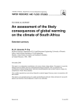 An assessment of the likely consequences of global warming on the