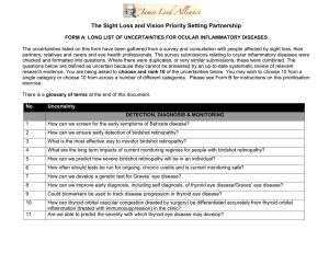Ocular Inflammatory Diseases - Sight Loss and Vision Priority