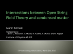 Intersection Between SFT and Condensed Matter