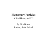 elementary particles history