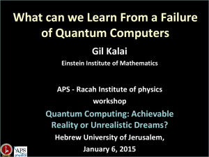 Qubits and quantum computers