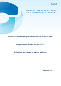 National Radiotherapy Implementation Group Report IGRT Final