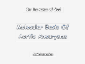 Abdominal Aortic Aneurysms(AAA)