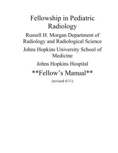 Fellowship in Pediatric Radiology