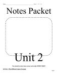 Unit 2 Notes Packet