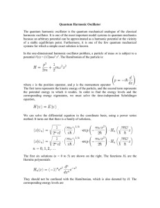 Quantum Harmonic Oscillator