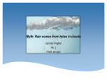 Myth: Rain comes from holes in clouds