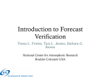 Introduction to Forecast Verification