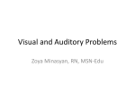 Visual and Auditory Problems - PBworks