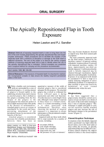 The Apically Repositioned Flap in Tooth Exposure