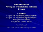 Reference Book Principles of Distributed Database System