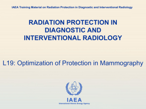 19. Optimization of protection in mammography - RPOP
