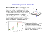 a from the quantum Hall effect