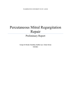 Percutaneous Mitral Valve Repair