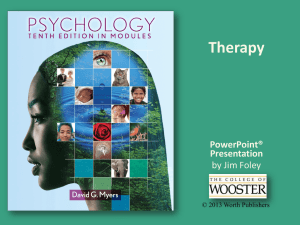 M10e Mod 52 The Psychological Therapies