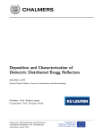 Deposition and Characterization of Dielectric Distributed Bragg