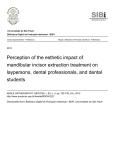 Perception of the esthetic impact of mandibular incisor