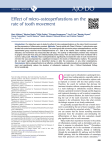 Effect of micro-osteoperforations on the rate of tooth movement