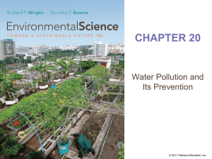 Ch. 20: Water pollution and its prevention