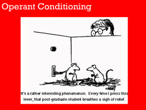Operant Conditioning - Fleming County Schools