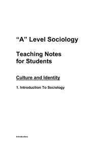 Level Sociology
