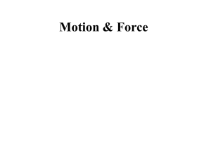 Causes of Motion Forces - Red Hook Central Schools