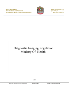 Diagnostic Imaging Regulation Ministry Of Health