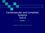 Cardiovasular and Lymphatic Systems Unit 8