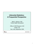 Inferential Statistics: A Frequentist Perspective