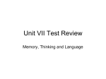 Unit VII Multiple Choice Exam Review