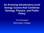 An Introductory-Level Energy Course that Combines Geology