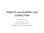 DIABETES and HEARING LOSS CONNECTION