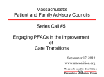 Care Transitions Infrastructure - Massachusetts Coalition for the