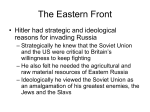 World War II: Blitzkrieg and the Eastern Front