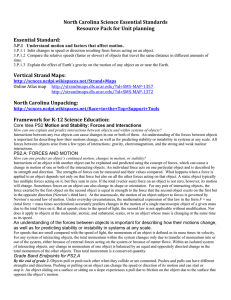 RP 3P1 Force and Motion - NC Science Wiki