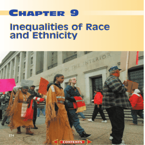 Chapter 9: Inequalities of Race and Ethnicity