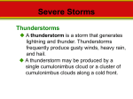Severe Storms - Skyhawks Science Classes