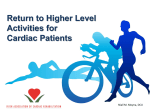Return to higher level activities for cardiac patients