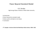 Flavor Beyond Standard Model