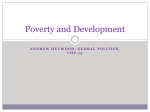 Poverty and Development